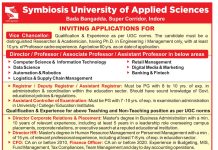 Symbiosis University of Applied Sciences Recruitment 2026 – Faculty Recruitment, Indore Symbiosis University of Applied Sciences Recruitment 2026 – Faculty Recruitment, Indore