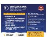 Faculty Recruitment Walk-in at Vishveshwarya Group of Institutions, Gautam Buddha Nagar 2026 Faculty Recruitment Walk-in at Vishveshwarya Group of Institutions, Gautam Buddha Nagar 2026