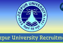 Tezpur University Recruitment 2026: Assistant Professor Vacancy in Tezpur, Assam