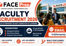 Mentor Vacancies at FACE Prep, Chennai