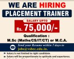 Placement Trainer Recruitment at VSB Group of Institutions, Karur & Coimbatore