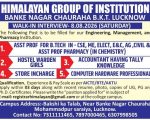 Faculty Recruitment at Himalayan Group of Institution, Lucknow – Walk-In Interview