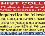 Teaching Vacancies at Kandhamal, Odisha