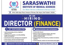 Director Finance Recruitment at Saraswathi Institute of Medical Sciences, Hapur