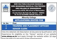 SVKM Polytechnic Mumbai Faculty Jobs 2026