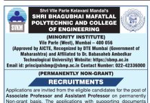 SVKM Polytechnic Mumbai Assistant Professor Recruitment 2026 SVKM Polytechnic Mumbai Assistant Professor Recruitment 2026