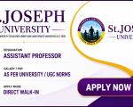 Faculty Recruitment at St. Joseph University, Tindivanam