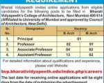 Academic Recruitment 2026 at Bharati Vidyapeeth College of Architecture 