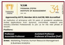 JIM Hyderabad Academic Careers 2026