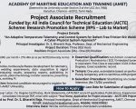 Project Associate Recruitment at AMET University, Chennai