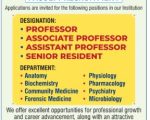 Alvas Institute of Medical Sciences and Research Centre, Moodubidire wanted Teaching Faculty
