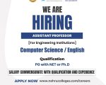 Assistant Professor Recruitment at Nehru Group of Institutions, Coimbatore