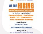 Faculty Hiring 2026 at Nehru Group of Institutions, Coimbatore