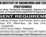 Nayagarh Institute of Engineering and Technology (Polytechnic), Odisha wanted Teaching and Non-Teaching Faculty