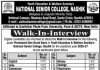 Faculty Recruitment at National Senior College, Nashik