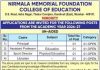 Nirmala Memorial Foundation College of Education, Mumbai wanted Teaching Faculty