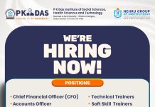 Job Vacancies 2026 at P K Das Institute of Social Sciences, Health Sciences and Technology, Palakkad