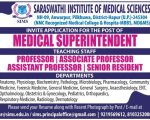 Saraswathi Institute of Medical Sciences, Hapur Wanted Teaching and Non-Teaching Faculty