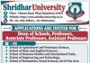 Shridhar University, Pilani – Teaching and Non-Teaching Faculty Recruitment