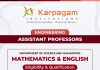 Assistant Professor Recruitment at Karpagam Institutions, Coimbatore