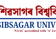 Sibsagar University, Assam wanted Non-Teaching Faculty