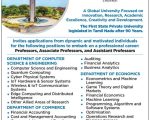 University Faculty Jobs 2026 at Shiv Nadar University Chennai, Chengalpattu