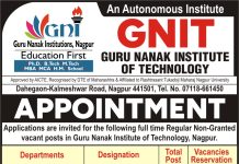 Faculty Hiring at Guru Nanak Institute of Technology (GNIT), Nagpur