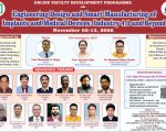 Online FDP on Engineering Design and Smart Manufacturing of Implants and Medical Devices: Industry 4.0 and Beyond