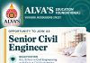 Senior Civil Engineer Recruitment at Alva’s Education Foundation (R.), Moodubidire