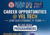 Programmer Recruitment at Vel Tech University, Avadi, Chennai