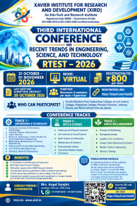 3rd International Conference on Recent Trends in Engineering, Science ...