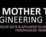 Faculty Vacancy at St. Mother Theresa Engineering College, Thoothukudi
