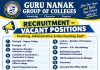 Teaching Vacancies at Guru Nanak Group of Colleges, Seohara